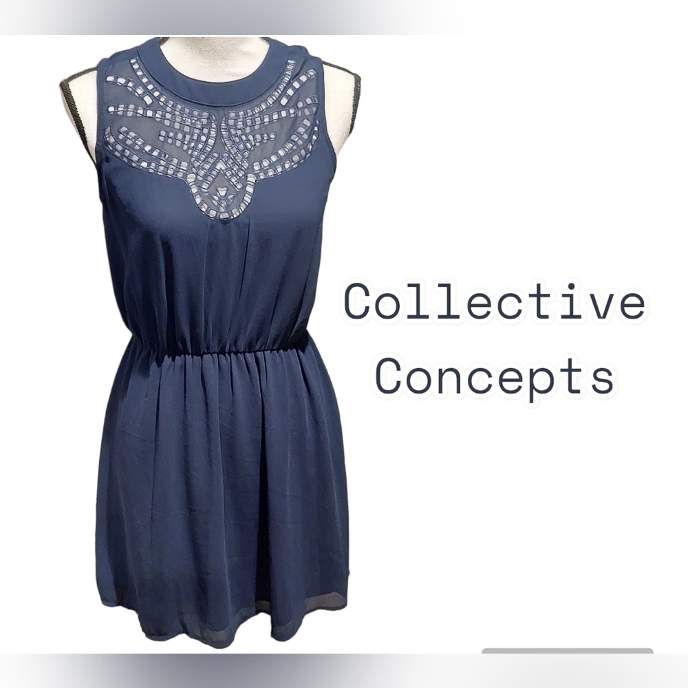 Collective Concepts dress blue new with tags womens size medium
